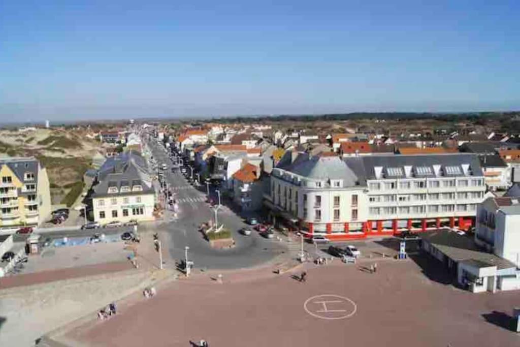 Studio Entre Mer Et Dunes Avec Balcon Vue Laterale Mer 50M Plage Pour 3 Pers Wifi Menage Compris Fort-Mahon-Plage Exterior foto